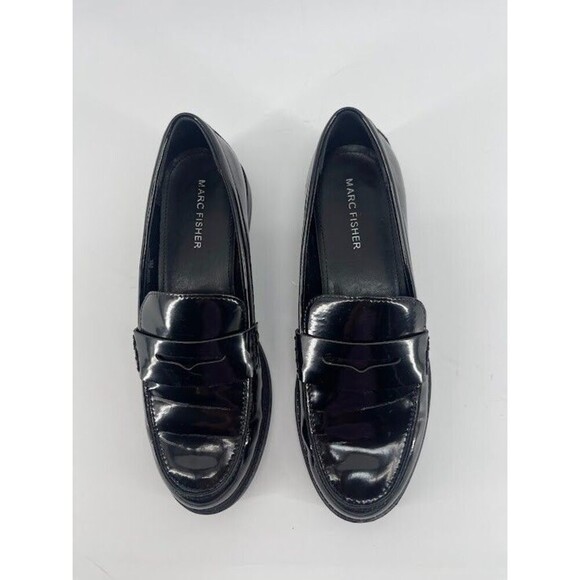 Marc Fisher Womens Ilithia‎ Patent Slip On Loafers Size 7.5 - Picture 3 of 6